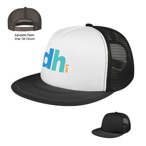 [1038] Flat Bill Trucker Cap