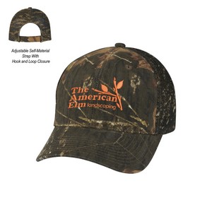 [1063] Mossy Oak® Hunter's Retreat Mesh Back Camouflage Cap