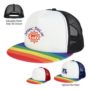 [1082] Rainbow Trucker Cap