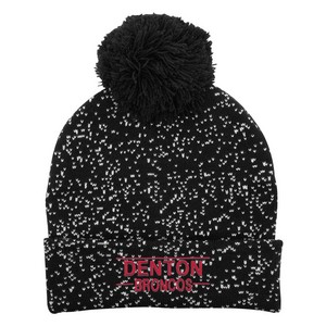 [1121] Speckled Pom Beanie With Cuff