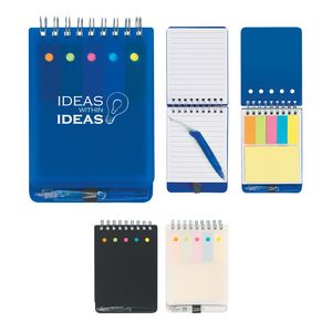 [1377] Spiral Jotter With Sticky Notes, Flags & Pen
