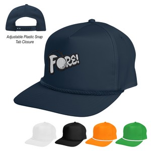 [15071] Stroke Play Solid Rope Cap