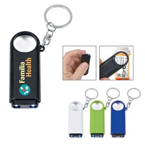 [1652] Magnifier And Led Light Key Chain