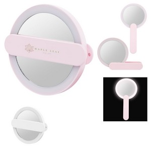 [20034] Led Mirror With Swivel Handle