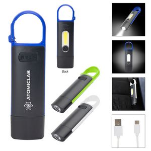 [20058] Rechargeable Carabiner Cob Flashlight