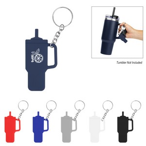 [20106] Intrepid Tumbler Shaped Silicone Key Ring