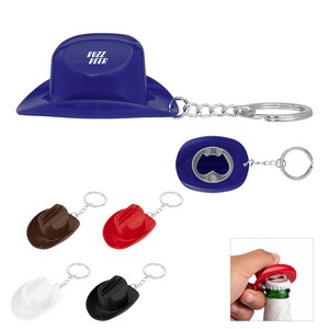 [20123] Cowboy Hat Bottle Opener Keychain