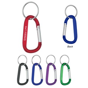 [2082] 8mm Carabiner With Split Ring