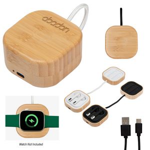 [25157] Bamboo Wireless Earbuds & Watch Charger
