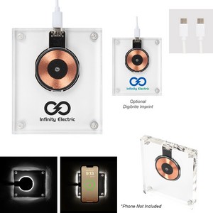 [25163] 15w Acrylic Light Up Wireless Charger