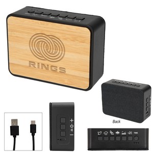 [252902] Sound Asleep Bamboo White Noise Machine & Speaker 2.0