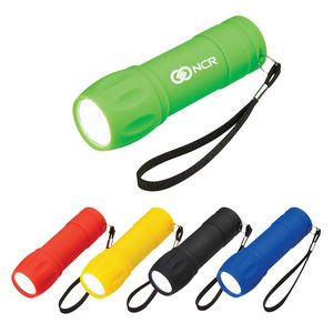 [2546] Rubberized Cob Light With Strap