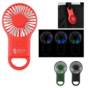 Rechargeable Handheld Fan With Carabiner