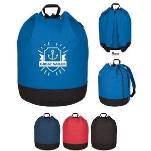 [3012] Bucket Bag Drawstring Backpack