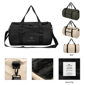 [30142] Hudson Recycled Leatherette Duffel Bag