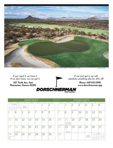 Triumph® Calendars Executive Golf Calendar