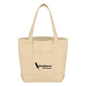 [3251] Small 24 Oz. Recycled Cotton Canvas Yacht Tote Bag
