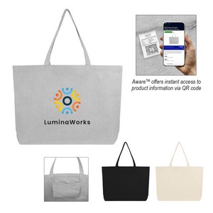 [3284] Aware™ 9 Oz. Recycled Cotton Shopper Tote Bag