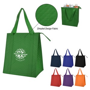 [3381] Dimples Non-woven Cooler Tote Bag