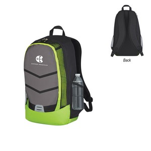 [3410] Diamond Lattice Accent Laptop Backpack
