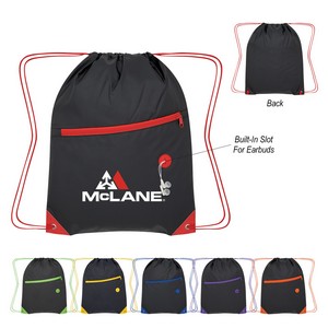 [3486] Color Pop Recycled Drawstring Bag