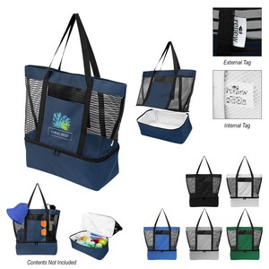 [35130] Marley Rpet Mesh Tote Bag With Cooler