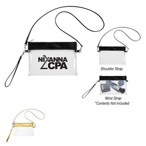 [3613] Game Day Clear Wristlet Pouch
