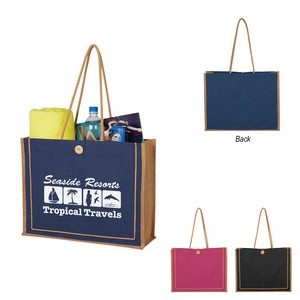 [3622] Paradise Jute Tote Bag