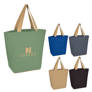 [3625] Marketplace Jute Tote Bag
