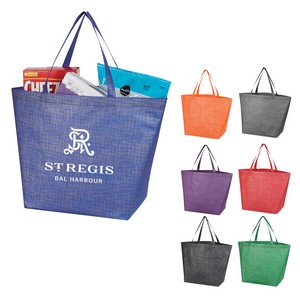 [3636] Crosshatch Non-woven Tote Bag