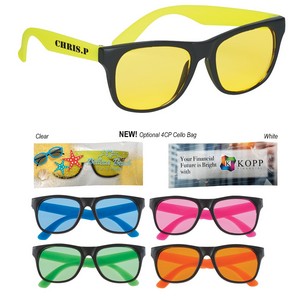 [4001] Tinted Lenses Rubberized Sunglasses