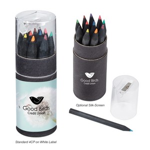 [462] Blackwood 12-piece Colored Pencil Set In Tube With Sharpener