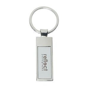 [4704] Rectangle Metal Key Tag
