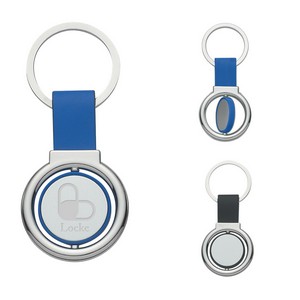 [4770] Circular Metal Spinner Key Tag