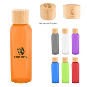 [50252] Kelly Rpet Bottle With Bamboo Lid