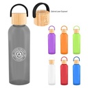 20 Oz. Ally Rpet Bottle With Bamboo Lid And Easy Carry Handle