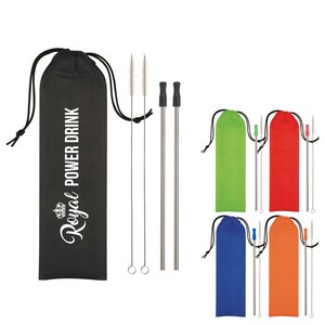 [5215] 2-pack Stainless Steel Straw Kit