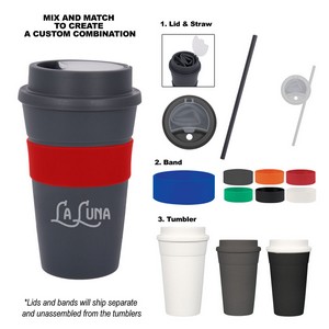 [5272] 16 Oz. Travel Tumbler With Straw