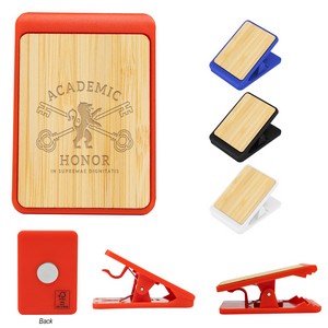 Magnetic Clip With Bamboo Accent