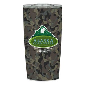 [55791] 20 Oz. Full Color Marshland Camo Himalayan Tumbler
