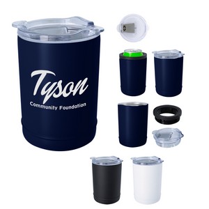 [5613] 2-in-1 Copper Insulated Beverage Holder And Tumbler