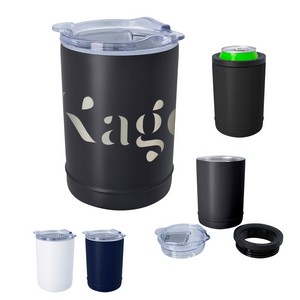 [56130] 2-in-1 Full Laser Copper Insulated Beverage Holder And Tumbler