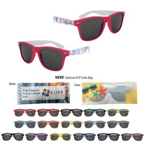 [56287] Full Color Colorblock Malibu Sunglasses
