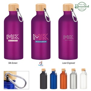 [57013] 20 Oz. Aluminum Tundra Bike Bottle With Bamboo Lid