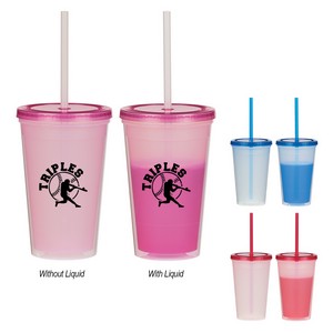 [5930] 16 Oz. Econo Color Changing Tumbler