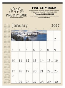 [6106] Triumph® Calendars Decorator Memo (Tan) Calendar