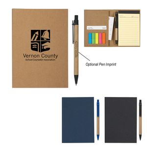 [6121] Meeting Mate Notebook With Pen And Sticky Flags