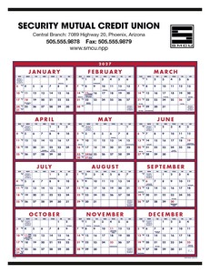 [6203] Triumph® Calendars Span-A-Year Calendar