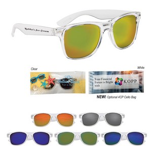 [6207] Crystalline Mirrored Malibu Sunglasses
