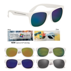 [6208] Rubberized Mirrored Sunglasses